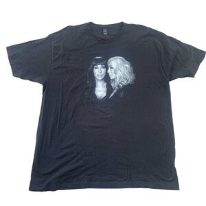 2019 Cher Concert T-shirt XXL Black Tour Dates S/S Unisex Tee Crew Neck